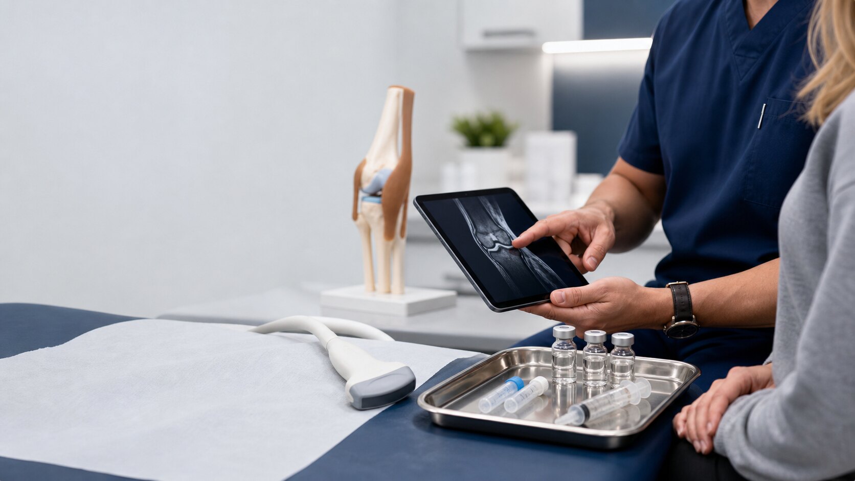 Regenerative orthopedic consultation for knee pain